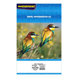 Papel Fotográfico Adesivo A3 130g Glossy Masterprint 20 Fls Cor Branco