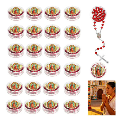 24 Rosarios Virgen De Guadalupe Biblia Recuerdo Boda Bautizo | Envío gratis