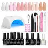 Beetles - Kit De Esmalte De Uñas De Gel Con Luz Uv De 48 W.