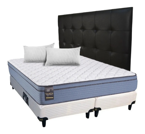 Conjunto Sommier King Koil Aspen 180x200 Respaldo Almohadas