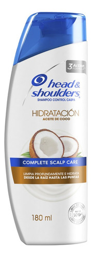 Shampoo Head & Shoulders Hidratación Aceite De Coco - 180ml