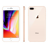  iPhone 8 Plus 64 Gb Dourado Original + Película Capinha 