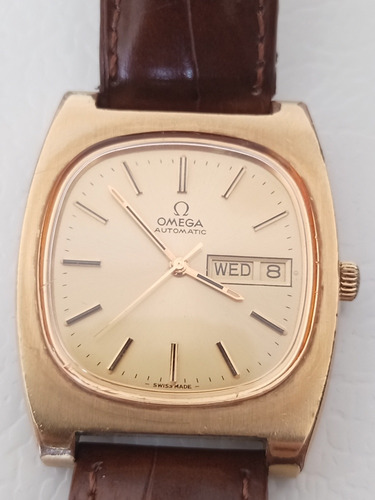 Reloj Omega Automático Cuadrado De Hombre, Vintage 