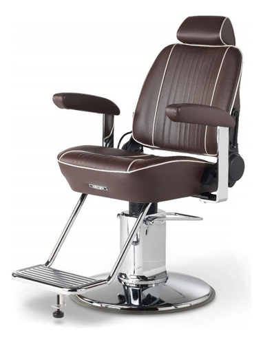 Silla Barbero Peluqueria Estetica Premium Takara Belmont Color Negro Forma De La Base Redonda Tipo De Respaldo Reclinable