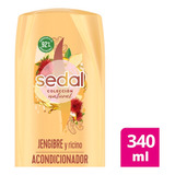 Sedal Natural Jengibre Y Ricino Acondicionador 340ml