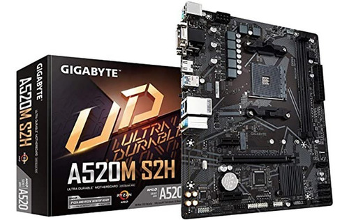 Board A520 Gigabyte A520m S2h Amd Ryzen Am4 - Super Precio!