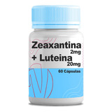 Zeaxantina 2mg + Luteína 20mg 60 Cápsulas Sabor Sem Sabor