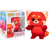 Funko Pop Red Panda Mei Rojo Turning 1185 Flocked Exclusivo