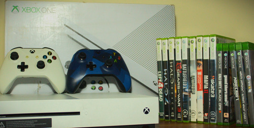 Consola Xbox One S 1 Tb  + 2 Controles + 14 Juegos 