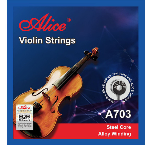 Encordado Alice Violin 4/4 Alice A703