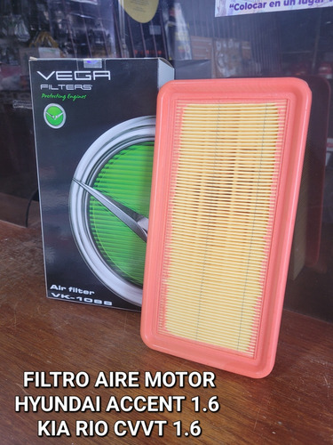Filtro Aire Motor Kia Rio 1.6 Cvvt Accent 1.6  Foto 2