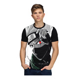 Camiseta Camisa Naruto Shipuuden Kakashi Sharingan Animes