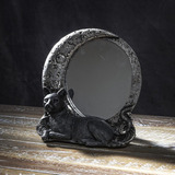 Pacific Giftware Moon Mirror Con Gato Negro Inicuo