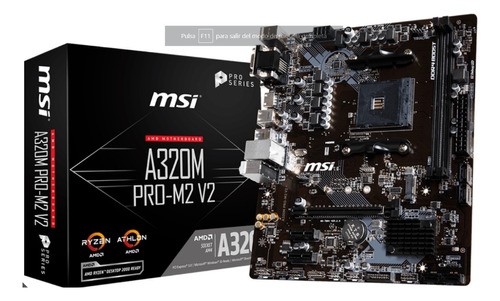 Combo Msi A320m Pro M2 + Athlon 320g Salta Z/norte Si Envios