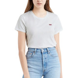 Remera Levis The Perfect Tee Mujer Logo Blanco