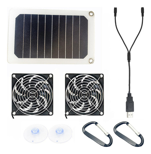 Ventilador De De Panel De Energía Solar, Mini Ventilador De