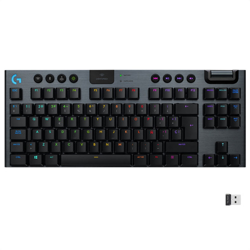 Logitech G915 Tkl, Teclado Gamer Mecánico Inalámbrico