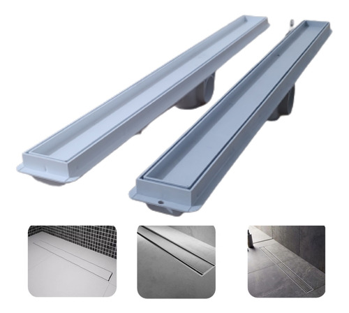 Ralo Linear Invisivel 5x90 Sifonado Para Banheiro - Promoção