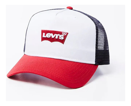 Gorra Levis Curved Structured Visor Trucker Blanco