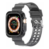 Pulseira Case Neon Transparente Para Apple Watch Ultra 49mm 