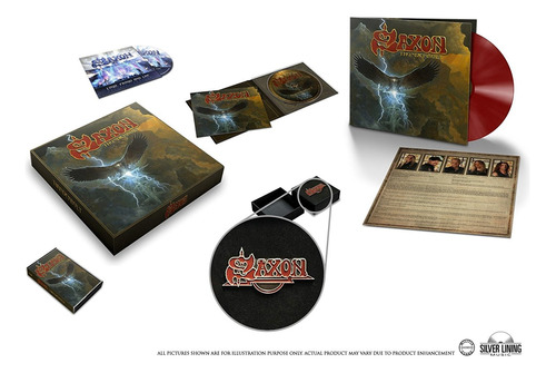 Lp + Cd + Cassette Saxon Thunderbolt Box Set Deluxe Edition