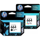 Kit Hp 664 Negro+tricolor F6v29al F6v28al Original Oferta!