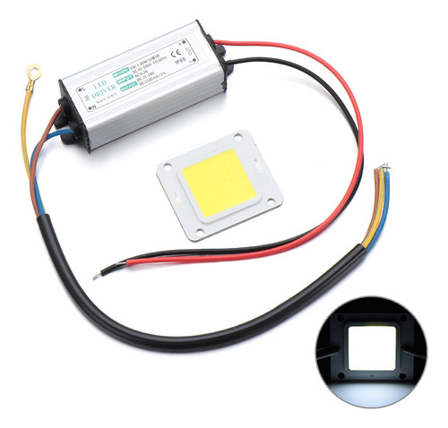 Con Controlador De Fuente De Alimentación Led Cob Chip Light