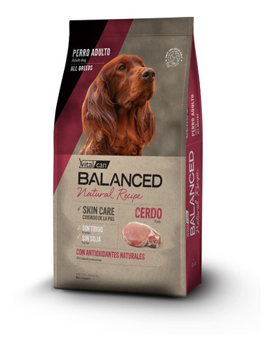 Balanced Vitalcan Natural Recipe Cerdo 3 Kg Perro Nuska