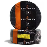 Cabo Residencial Led Flex Flexível 2,5mm Preto X 50m Em Rolo