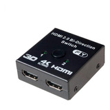 Splitter Hdmi 2.0 4k 30hz 2x1 1x2 Hub Bi-direcional Kit 5