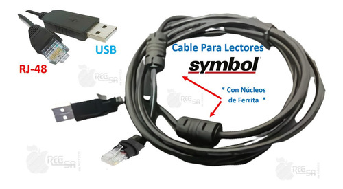 Cable Usb P/lector Symbol Ls9208 Ls2208 Ls1203 Ls4278 M2007