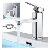 Grifo Baño Llave Monomando Fregadero Mezcladora Inoxidable