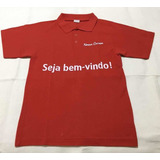 Camisa Polo Antigo Banco Nossa Caixa \ Sp Tamanho P Anos 90