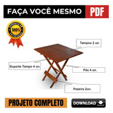 Projeto Mesa E Cadeira Dobrável De Bar Português Em Pdf