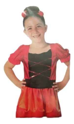 Disfraz Diabla Fiesta Disfraces Halloween Incluye Diadema