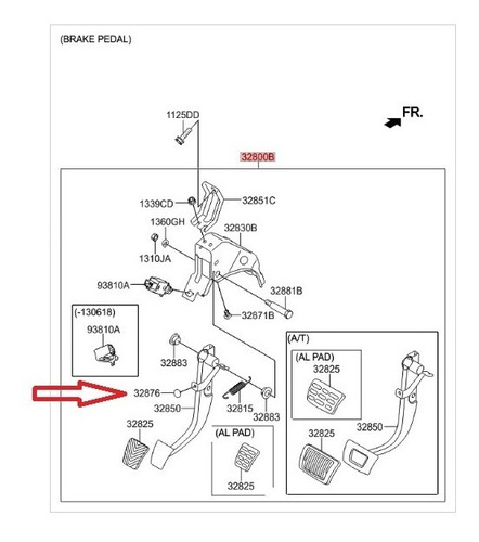 : Buje De Pedal De Freno Clutch Hyundai Tucson Kia Sportage Foto 4