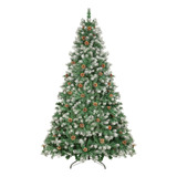 Árbol De Navidad Nevado De 7.5 Pies Decoraciones (1400...