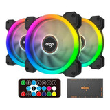 Kit Ventoinhas Aigo-dr12-3in1 Rgb 3x120mm