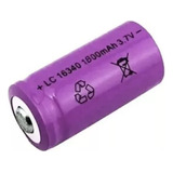 Pila Recargable 16340  3,7v 1800 Mah Litio =cr 123a