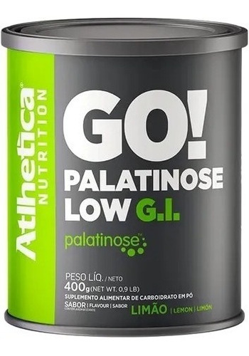Go! Palatinose Lata 400g - Sabores - Atlhetica Nutrition 