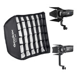 Softbox Com Grid 30x30 Cm Godox Para Iluminador Fresnel S30