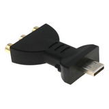 Usb Macho A 3 Rca Hembra, Adaptador De Audio Y Video, Cable