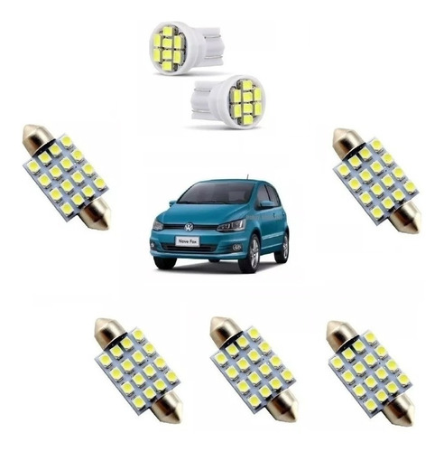 Kit Lâmpada Led Interno Volkswagen Fox 2012 2013 2014