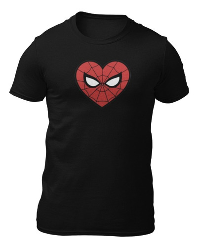 Playera De Spiderman Logo Corazón 14 De Febrero San Valentín