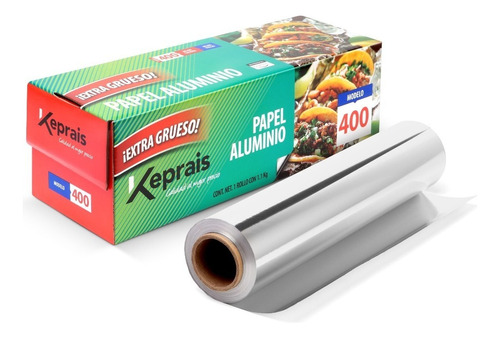 Papel Aluminio Mod. 400 Extra Grueso Keprais (4pzas) 4.4 Kg