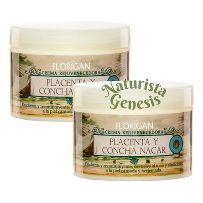 Crema Facial Placenta Y Concha Nácar Florigan 350g Pack De 2 Todo Tipo De Piel | Envío gratis