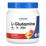 Nutricost L-glutamina Aminoácidos 500 G Sabor Ponche De Frutas