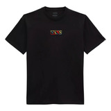 Remera Vans Modelo Multi Colored Center Negro Exclusiva