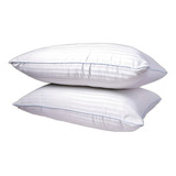 2 Almohadas Hotelera Microgel Premium Estandar 50x70 Cm