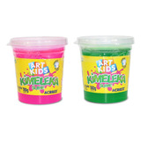 Kit 2 Slime Kimeleka Verde E Rosa 180g - Acrilex